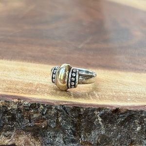 James Avery Sterling and 14k Gold Ring